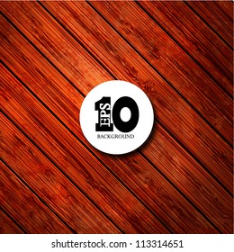 Vector wooden background with place for your text. Eps10