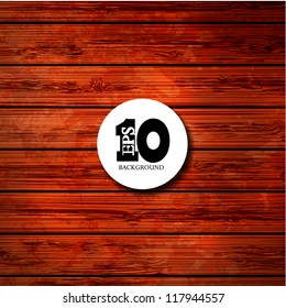 Vector wooden background with place for your text. Eps10