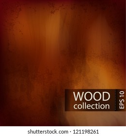 Vector wooden background and place for your text