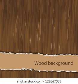 Vector wooden background with place for your text