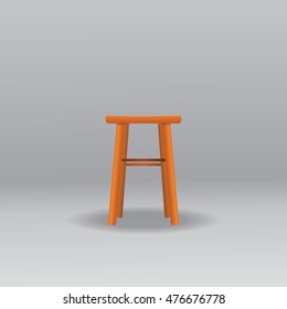 vector wooden chair.