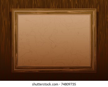 Vector wooden classical frame