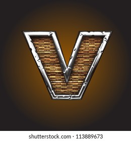 Vector wooden figure