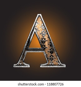 Vector wooden figure