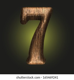 Vector wooden figure