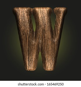 Vector wooden figure