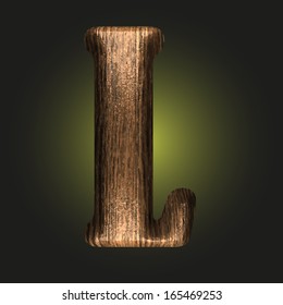 Vector wooden figure