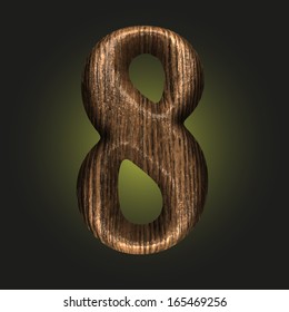 Vector wooden figure