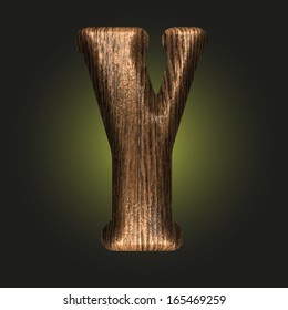 Vector wooden figure