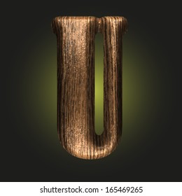 Vector wooden figure