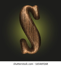 Vector wooden figure