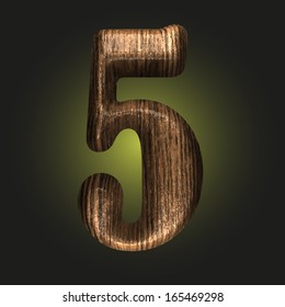 Vector wooden figure