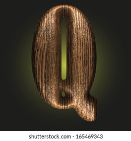 Vector wooden figure