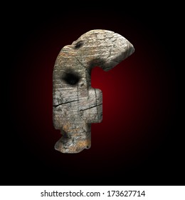 Vector wooden figure