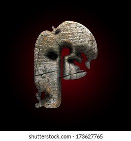 Vector wooden figure