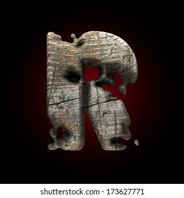 Vector wooden figure