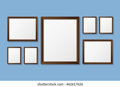 Vector, wooden frame.