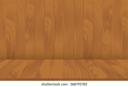 vector wooden interior room