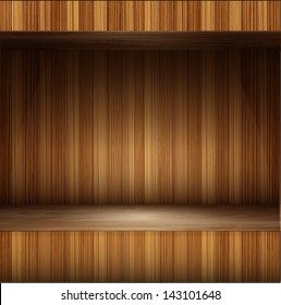 vector wooden niche