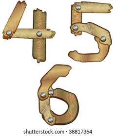 VECTOR Wooden numbers - part 2
