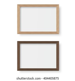 Vector Wooden Picture Frame