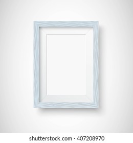 Vector wooden picture frame