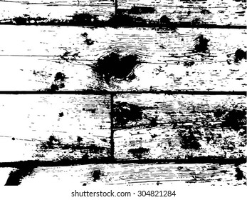 Vector Wooden Planks Texture . Grunge, distress , overlay Texture .