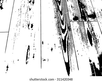 Vector Wooden Planks Texture . Grunge, distress , overlay Texture .