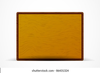 Vector wooden plate background