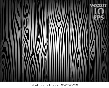 Vector wooden texture of a vertical planks. Wood Planked Texture. Wallpaper background. Black White
