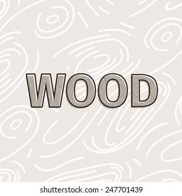 Vector woods texture, hand-drawn illustration