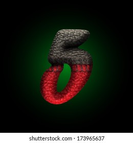 vector wool letter