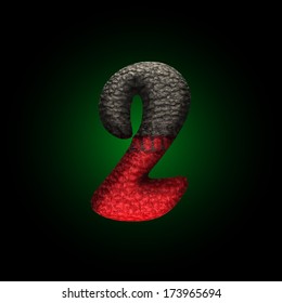 vector wool letter