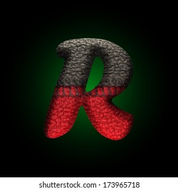 vector wool letter