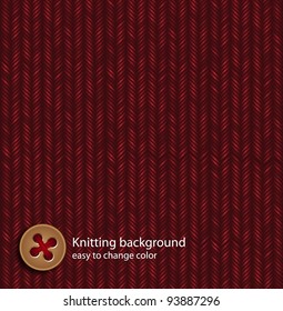 Vector wool pattern, texture on a separate layer