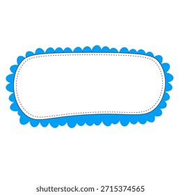 Vector word bubble illustration in clean style, great for speech labels, comics, messages, posters, and children's learning materials.