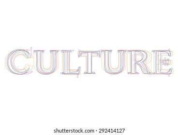 Vector word Culture