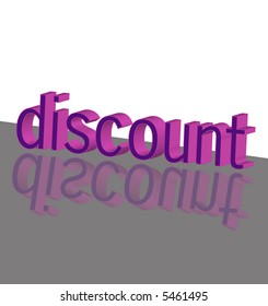 vector word of 'discount'