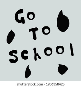 Vektorwort geht zur Schule