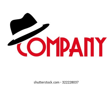 Vector word with hat 