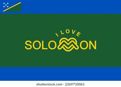 Vector es la palabra "AMO SOLOMON". AZUL y rojo.