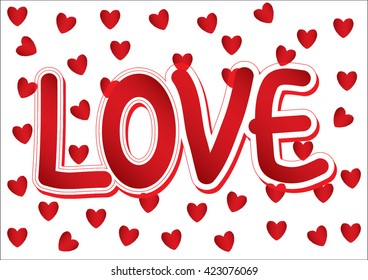 Vector of word love
