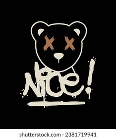 Vector work designed for various uses nice bear illustration