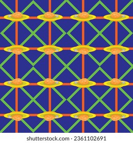 Vector work designs fabric patterns. There are patterns that can be connected to every part of the line. The picture is not broken. Can be used to make fabric patterns, curtains, covers or gift paper
