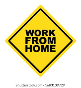Vector Work From Home Sign