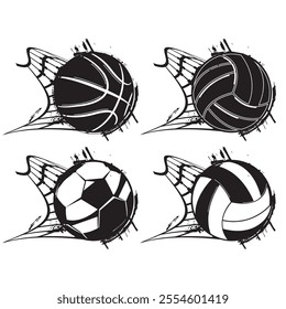 Vector work sport sets design