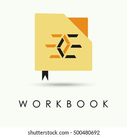 Vector of workbook logo symbol or icon