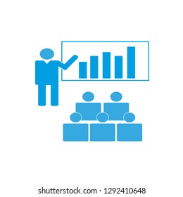 vector working meeting icon