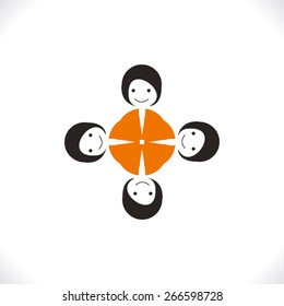 Vector of working stylish male character