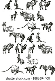 obras vectoriales dibujar animales trabajos vectores dibujar animales